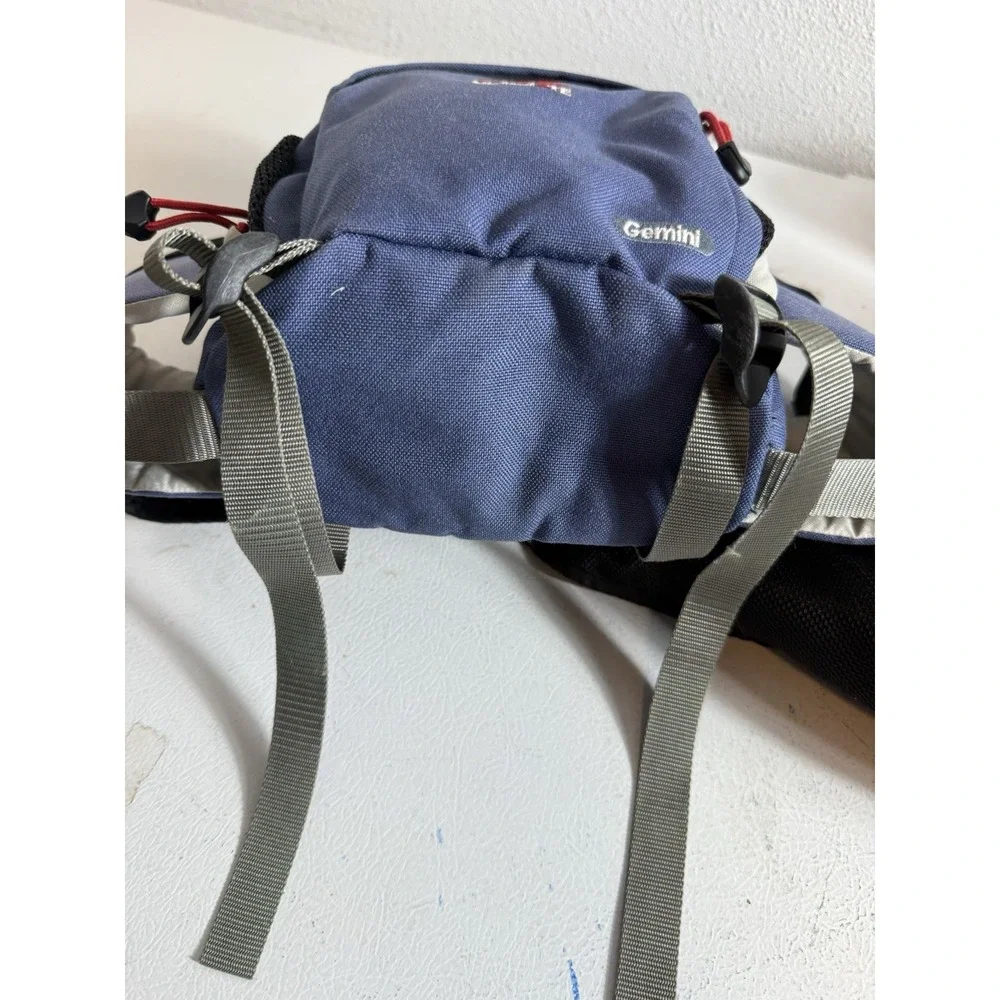 Ultimate Gemini Waist Pack w/ Front Pouch On Strap Black Hiking Running